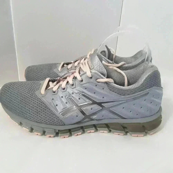 ASICS Gel Quantum 180 Grey Pink Athletic Shoes - Picture 4 of 9